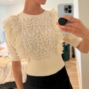 Zara crochet blouse